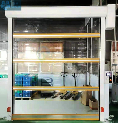                  Transparent Factory Fast Roller Shutter Automatic PVC High Speed Doors             